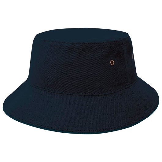 Navy Navy Sandwich Brim Bucket Hats